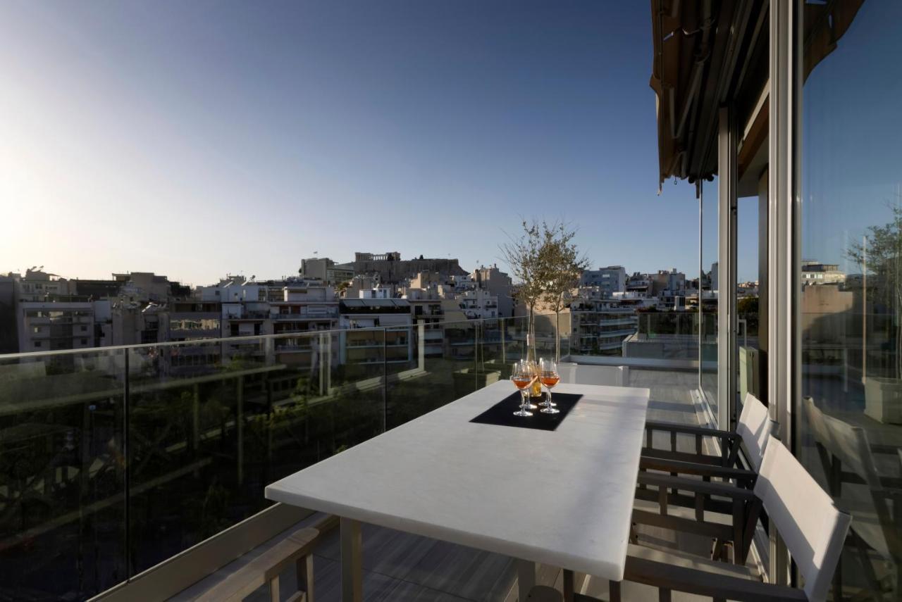 Apartamento Über Lux 2 BR New Penthouse with Acropolis View Atenas Exterior foto