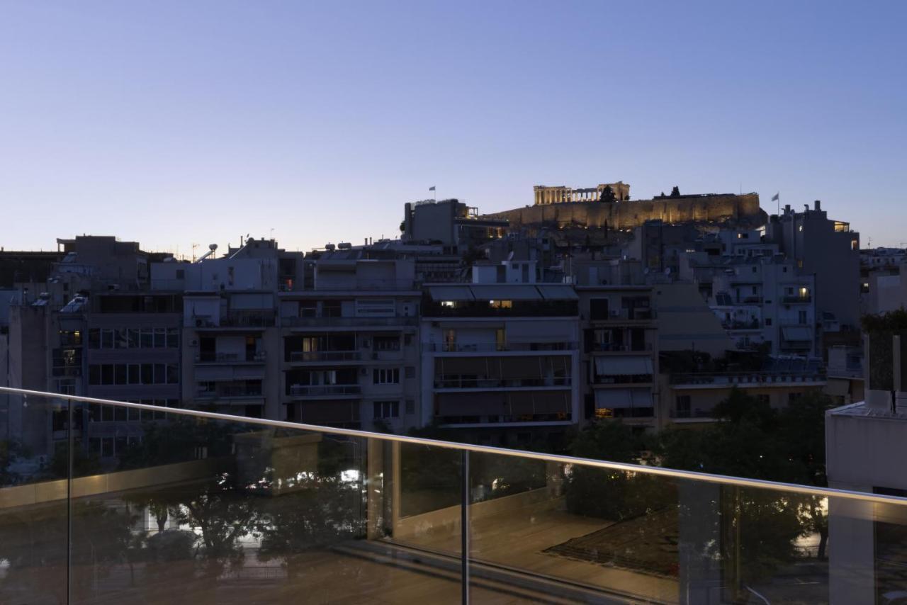 Apartamento Über Lux 2 BR New Penthouse with Acropolis View Atenas Exterior foto